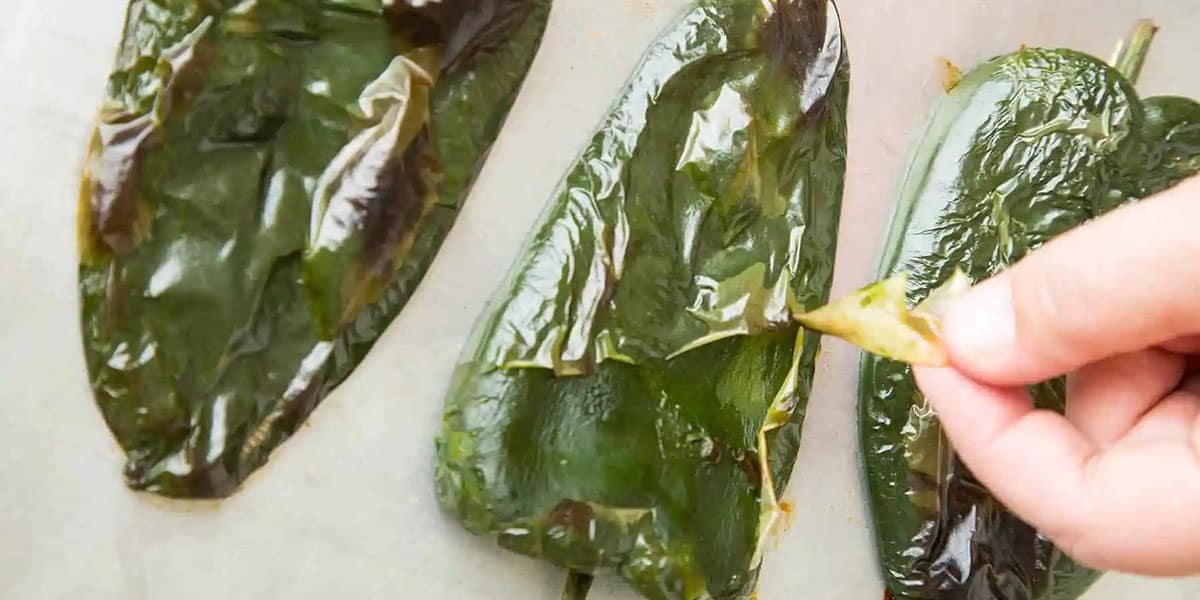 How to Peel Poblano Peppers in The Microwave
