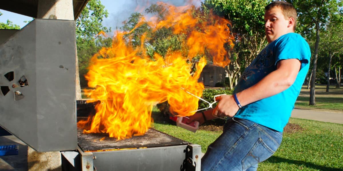 What To do if Grill Catches Fire