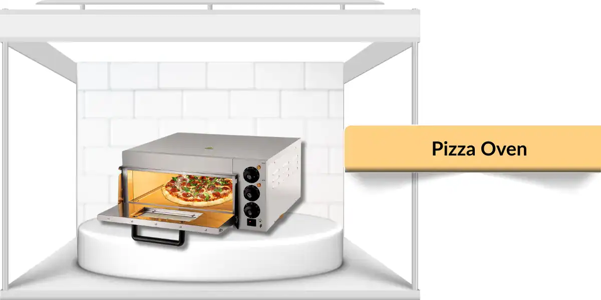 Pizza oven for baking crispy pizzas and flatbreads