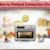 Convection oven preheating steps illustration with icons for mode, temperature, start, signal, and cooking.