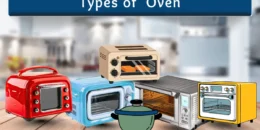 Types of oven for kitchen use, including toaster, microwave, and convection models.